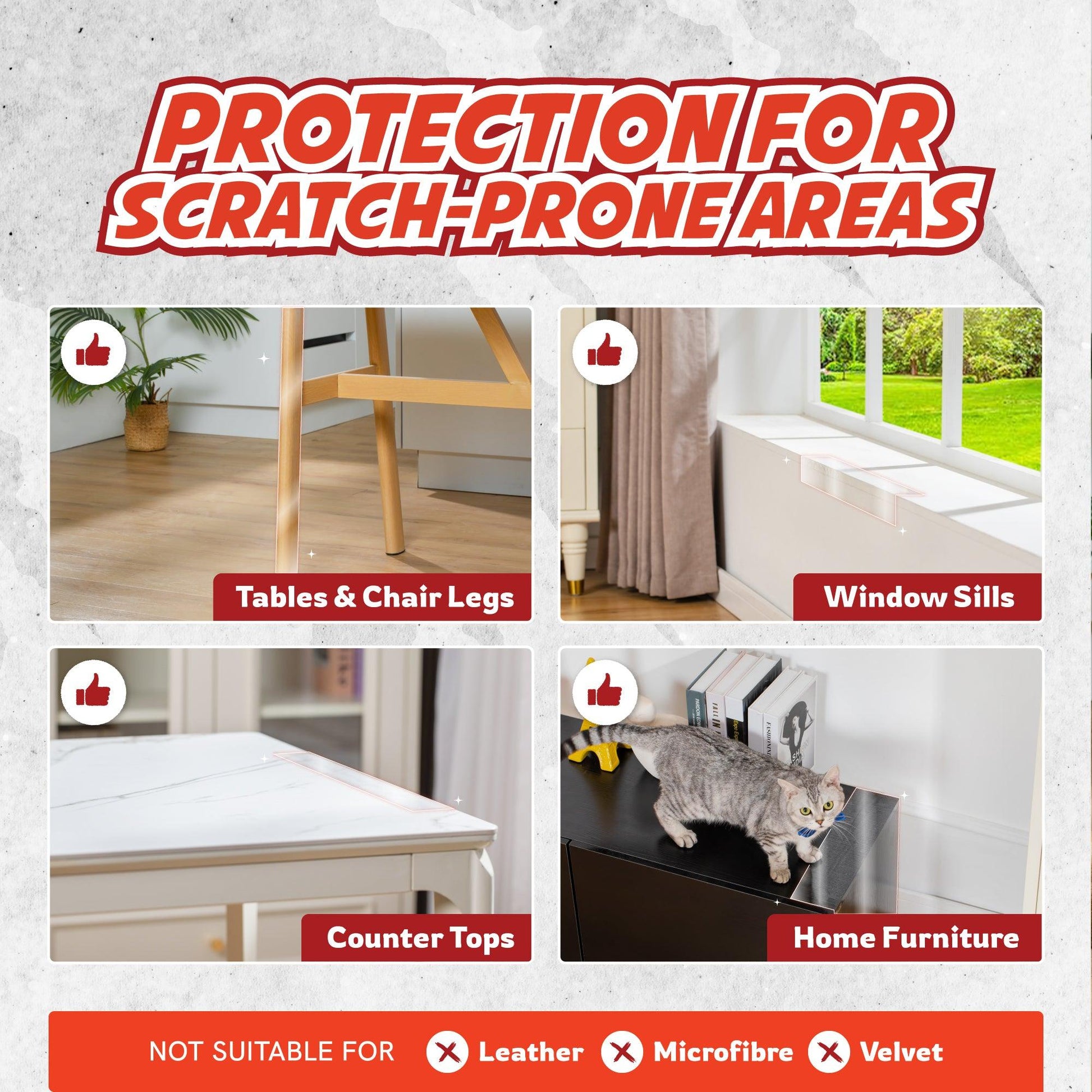 Anti Scratch Furniture Protector Rolls - Panther Armor